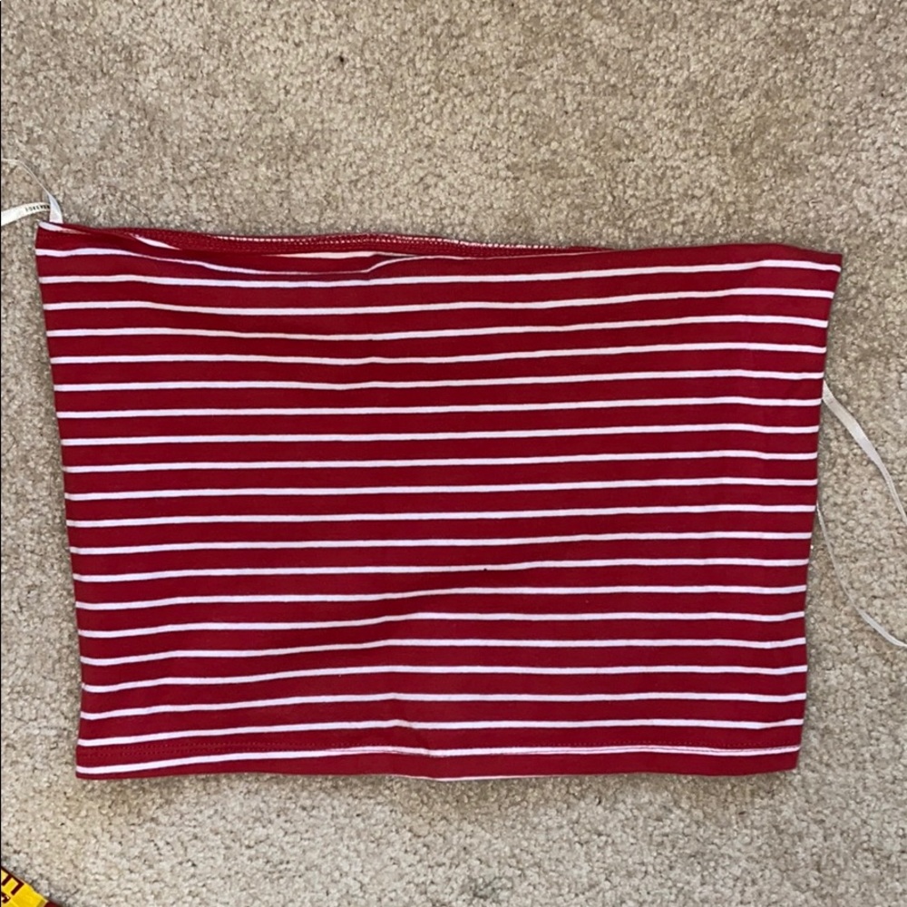 Striped tube top